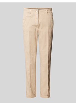 Spodnie o kroju slim fit z zapięciem na guzik model ‘STELLA’ ze sklepu Peek&Cloppenburg  w kategorii Spodnie damskie - zdjęcie 171205911