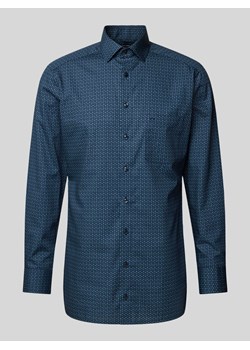 Koszula biznesowa o kroju modern fit ze wzorem na całej powierzchni ze sklepu Peek&Cloppenburg  w kategorii Koszule męskie - zdjęcie 171205990