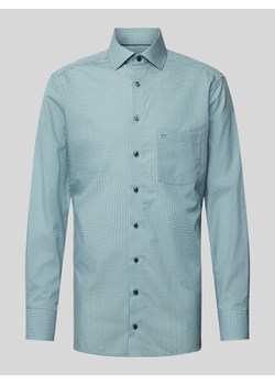 Koszula biznesowa o kroju modern fit ze wzorem na całej powierzchni model ‘Global’ ze sklepu Peek&Cloppenburg  w kategorii Koszule męskie - zdjęcie 171206263