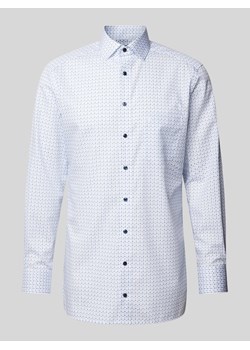 Koszula biznesowa o kroju modern fit ze wzorem na całej powierzchni ze sklepu Peek&Cloppenburg  w kategorii Koszule męskie - zdjęcie 171206300