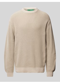 Sweter z dzianiny z okrągłym dekoltem model ‘RUNE’ ze sklepu Peek&Cloppenburg  w kategorii Swetry męskie - zdjęcie 171206342