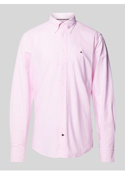 Koszula biznesowa o kroju regular fit z wyhaftowanym logo ze sklepu Peek&Cloppenburg  w kategorii Koszule męskie - zdjęcie 171206403