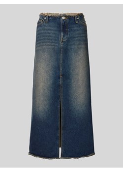 Spódnica jeansowa z rozcięciem ze sklepu Peek&Cloppenburg  w kategorii Spódnice - zdjęcie 171206421