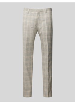 Spodnie do garnituru o kroju slim fit ze wzorem w kratę glencheck ze sklepu Peek&Cloppenburg  w kategorii Spodnie męskie - zdjęcie 171206541