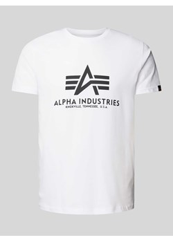 T-shirt z nadrukiem z logo ze sklepu Peek&Cloppenburg  w kategorii T-shirty męskie - zdjęcie 171206652