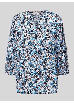 Bluzka z wiskozy z kołnierzem z lamówką ze sklepu Peek&Cloppenburg  w kategorii Bluzki damskie - zdjęcie 171206701