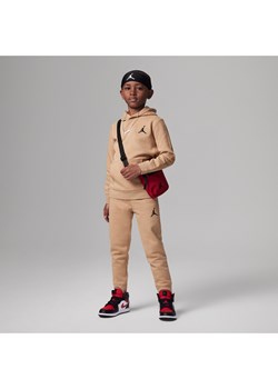 Dwuczęściowy zestaw z bluzą z kapturem dla małych dzieci Jordan MJ Essentials Fleece Pullover Set - Brązowy ze sklepu Nike poland w kategorii Dresy chłopięce - zdjęcie 171206720