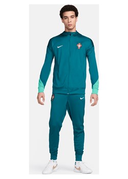 Męski dzianinowy dres piłkarski z kapturem Nike Dri-FIT Portugalia Strike - Zieleń ze sklepu Nike poland w kategorii Dresy męskie - zdjęcie 171206763