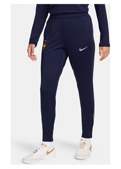Damskie spodnie piłkarskie z dzianiny Nike Dri-FIT FFF Strike - Niebieski ze sklepu Nike poland w kategorii Spodnie damskie - zdjęcie 171206772