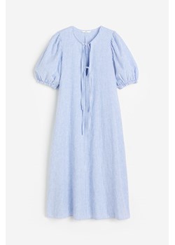 H & M - Sukienka z domieszką lnu - Niebieski ze sklepu H&M w kategorii Sukienki - zdjęcie 171206922