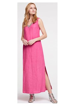 Heine Lniana sukienka w kolorze różowym ze sklepu Limango Polska w kategorii Sukienki - zdjęcie 171208492