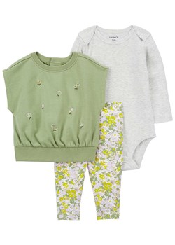 carter&apos;s 3-częściowy zestaw w kolorze zielono-białym ze sklepu Limango Polska w kategorii Odzież dla niemowląt - zdjęcie 171208771