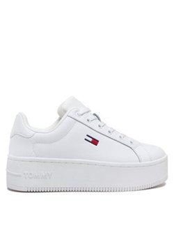 Tommy Jeans Sneakersy Flatform Ess EN0EN02043 Biały ze sklepu MODIVO w kategorii Trampki damskie - zdjęcie 171211503