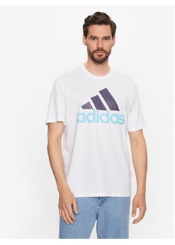 adidas T-Shirt Essentials Single Jersey Big Logo T-Shirt IJ8579 Biały Regular Fit ze sklepu MODIVO w kategorii T-shirty męskie - zdjęcie 171211531