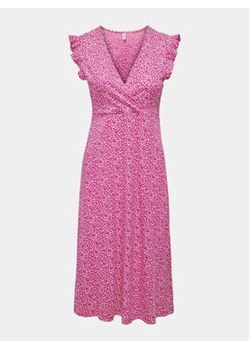 ONLY Sukienka letnia May 15257520 Różowy Regular Fit ze sklepu MODIVO w kategorii Sukienki - zdjęcie 171211613
