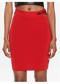 Hugo Spódnica mini Satchie 50507906 Czerwony Slim Fit ze sklepu MODIVO w kategorii Spódnice - zdjęcie 171211624
