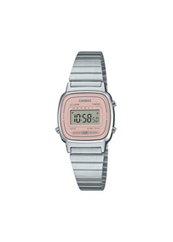 Casio Zegarek Vintage Mini LA670WEA-4A2EF Srebrny ze sklepu MODIVO w kategorii Zegarki - zdjęcie 171212041