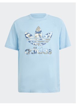 adidas T-Shirt Camo IR7776 Niebieski Loose Fit ze sklepu MODIVO w kategorii T-shirty chłopięce - zdjęcie 171212122