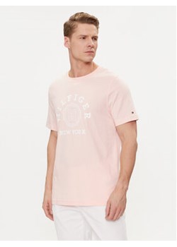 Tommy Hilfiger T-Shirt Coin MW0MW34437 Różowy Regular Fit ze sklepu MODIVO w kategorii T-shirty męskie - zdjęcie 171212453