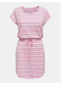 ONLY Sukienka codzienna May 15153021 Różowy Regular Fit ze sklepu MODIVO w kategorii Sukienki - zdjęcie 171212761
