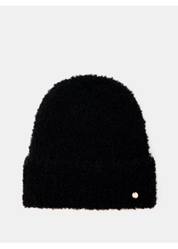 Mohito - Czarna czapka beanie z wełną - czarny ze sklepu Mohito w kategorii Czapki zimowe damskie - zdjęcie 171215804