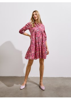 Reserved - Wzorzysta sukienka z bawełny - wielobarwny ze sklepu Reserved w kategorii Sukienki - zdjęcie 171216953