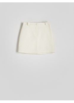 Reserved - Spódnica mini - złamana biel ze sklepu Reserved w kategorii Spódnice - zdjęcie 171217144