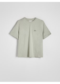 Reserved - T-shirt regular fit z nadrukiem - jasnozielony ze sklepu Reserved w kategorii T-shirty męskie - zdjęcie 171217152