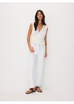 Reserved - Jeansy z przeszyciami - złamana biel ze sklepu Reserved w kategorii Jeansy damskie - zdjęcie 171217241