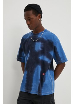 Diesel t-shirt bawełniany T-BOXT-N15 męski kolor niebieski wzorzysty A13312.0CLAU ze sklepu ANSWEAR.com w kategorii T-shirty męskie - zdjęcie 171217891