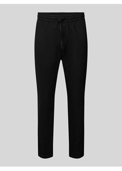 Spodnie o kroju tapered fit z dodatkiem streczu model ‘LINUS’ ze sklepu Peek&Cloppenburg  w kategorii Spodnie męskie - zdjęcie 171220272