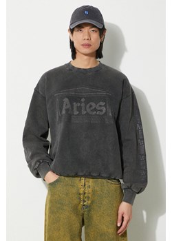 Aries bluza bawełniana Aged Ancient Column Sweat męska kolor czarny z nadrukiem SUAR20033X ze sklepu PRM w kategorii Bluzy męskie - zdjęcie 171220533