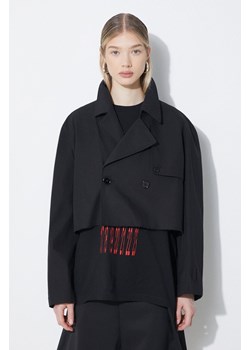 MM6 Maison Margiela kurtka bawełniana kolor czarny przejściowa S62AN0126 ze sklepu PRM w kategorii Kurtki damskie - zdjęcie 171220622