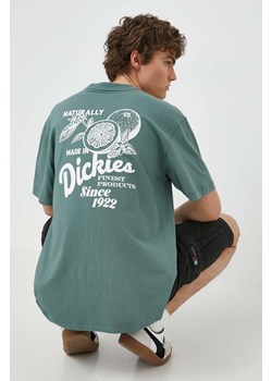 Dickies t-shirt bawełniany RAVEN TEE SS męski kolor zielony z nadrukiem DK0A4YYM ze sklepu PRM w kategorii T-shirty męskie - zdjęcie 171220850