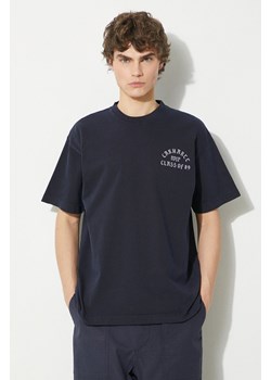 Carhartt WIP t-shirt bawełniany S/S Class of 89 T-Shirt męski kolor granatowy gładki I033182.00BGD ze sklepu PRM w kategorii T-shirty męskie - zdjęcie 171220882