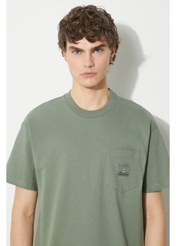 Carhartt WIP t-shirt bawełniany S/S Field Pocket T-Shirt męski kolor zielony gładki I033265.1YFXX ze sklepu PRM w kategorii T-shirty męskie - zdjęcie 171220884