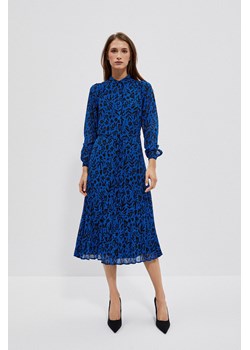 Sukienka z długim rękawem niebieska ze sklepu 5.10.15 w kategorii Sukienki - zdjęcie 171220984