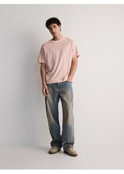 Reserved - T-shirt boxy - pastelowy róż ze sklepu Reserved w kategorii T-shirty męskie - zdjęcie 171222010