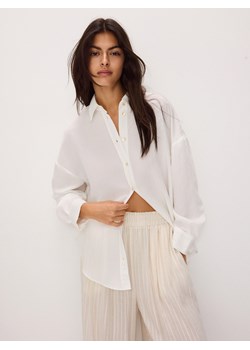 Reserved - Koszula oversize z modalu - złamana biel ze sklepu Reserved w kategorii Koszule damskie - zdjęcie 171222070