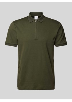 Koszulka polo o kroju regular fit z listwą na zamek błyskawiczny model ‘FAVE’ ze sklepu Peek&Cloppenburg  w kategorii T-shirty męskie - zdjęcie 171223424