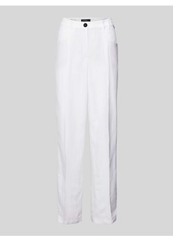 Spodnie materiałowe z szeroką nogawką i zakładkami w pasie ze sklepu Peek&Cloppenburg  w kategorii Spodnie damskie - zdjęcie 171223483