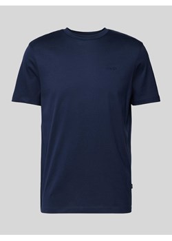 T-shirt z prążkowanym,okrągłym dekoltem model ‘Cosmo’ ze sklepu Peek&Cloppenburg  w kategorii T-shirty męskie - zdjęcie 171223531