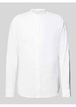 Koszula lniana o kroju regular fit ze stójką model ‘KYLIAN’ ze sklepu Peek&Cloppenburg  w kategorii Koszule męskie - zdjęcie 171223574