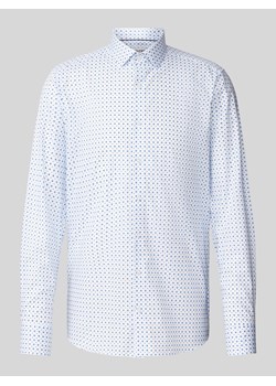 Koszula biznesowa o kroju body fit ze wzorem na całej powierzchni model ‘Modern Kent’ ze sklepu Peek&Cloppenburg  w kategorii Koszule męskie - zdjęcie 171223614