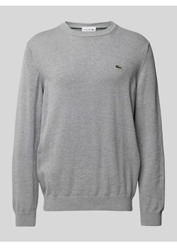 Sweter z dzianiny z wyhaftowanym logo ze sklepu Peek&Cloppenburg  w kategorii Swetry męskie - zdjęcie 171223820