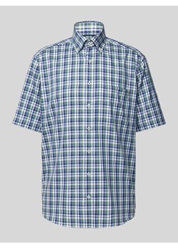 Koszula biznesowa o kroju comfort fit ze wzorem w szkocką kratę ze sklepu Peek&Cloppenburg  w kategorii Koszule męskie - zdjęcie 171223862