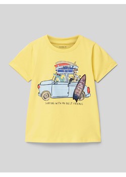 T-shirt z nadrukiem z napisem i motywem ze sklepu Peek&Cloppenburg  w kategorii T-shirty chłopięce - zdjęcie 171223884