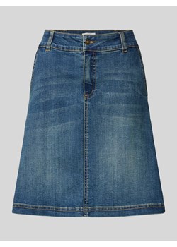 Spódnica jeansowa o długości do kolan z kieszeniami z tyłu model ‘Harlow’ ze sklepu Peek&Cloppenburg  w kategorii Spódnice - zdjęcie 171224013