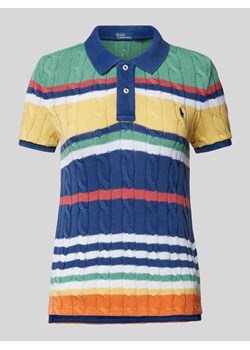 Koszulka polo z imitacji dzianiny ze sklepu Peek&Cloppenburg  w kategorii Bluzki damskie - zdjęcie 171224210