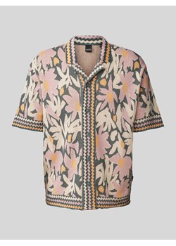 Koszula żakardowa o kroju relaxed fit z kwiatowym wzorem model ‘DUKE’ ze sklepu Peek&Cloppenburg  w kategorii Koszule męskie - zdjęcie 171224220